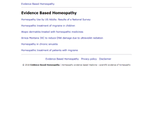 Tablet Screenshot of evidencebasedhomeopathy.com